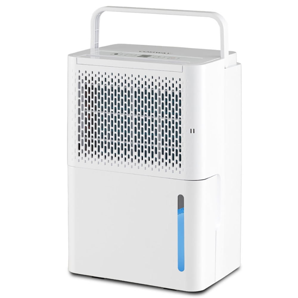 Spaco 2000 Sq. Ft 32 Pint Dehumidifier with Continuous/Drying/Auto Mode-White, Dehumidifier for Basement and Bedroom