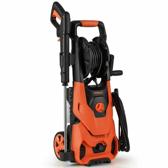 Spaco 2150 PSI 1.2GPM Electric Pressure Washer, Pressure Washer with 4 Quick Connect Nozzles and Foam Cannon, Orange