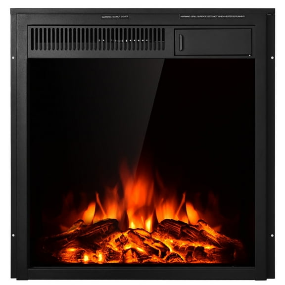 Spaco 22.5 Inch Electric Fireplace Insert Freestanding and Recessed Heater, Electric Fireplace Insert, Wall Recessed/Mounted, Freestanding Fireplace