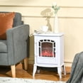 thumbnail image 1 of Spaco 22 inch Electric Fireplace Stove, Freestanding Fire Place Heater with Realistic Flame Effect, Fireplace Heater with Overheating Safety Protection, White, 1 of 7