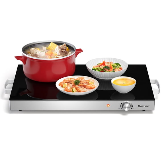 Spaco 22 x 14 Inch Electric Warming Tray Hot Plate Dish Warmer with Adjustable Temperature, Electric Warming Tray with Adjustable Temperature Control, Perfect For Buffets