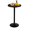 thumbnail image 1 of Spaco 24 Inch Modern Style Round Cocktail Table with Metal Base and MDF Top, Counter Height Table, Kitchen Bar Height Table and Chairs for Dining Room, Small Space, 1 of 7