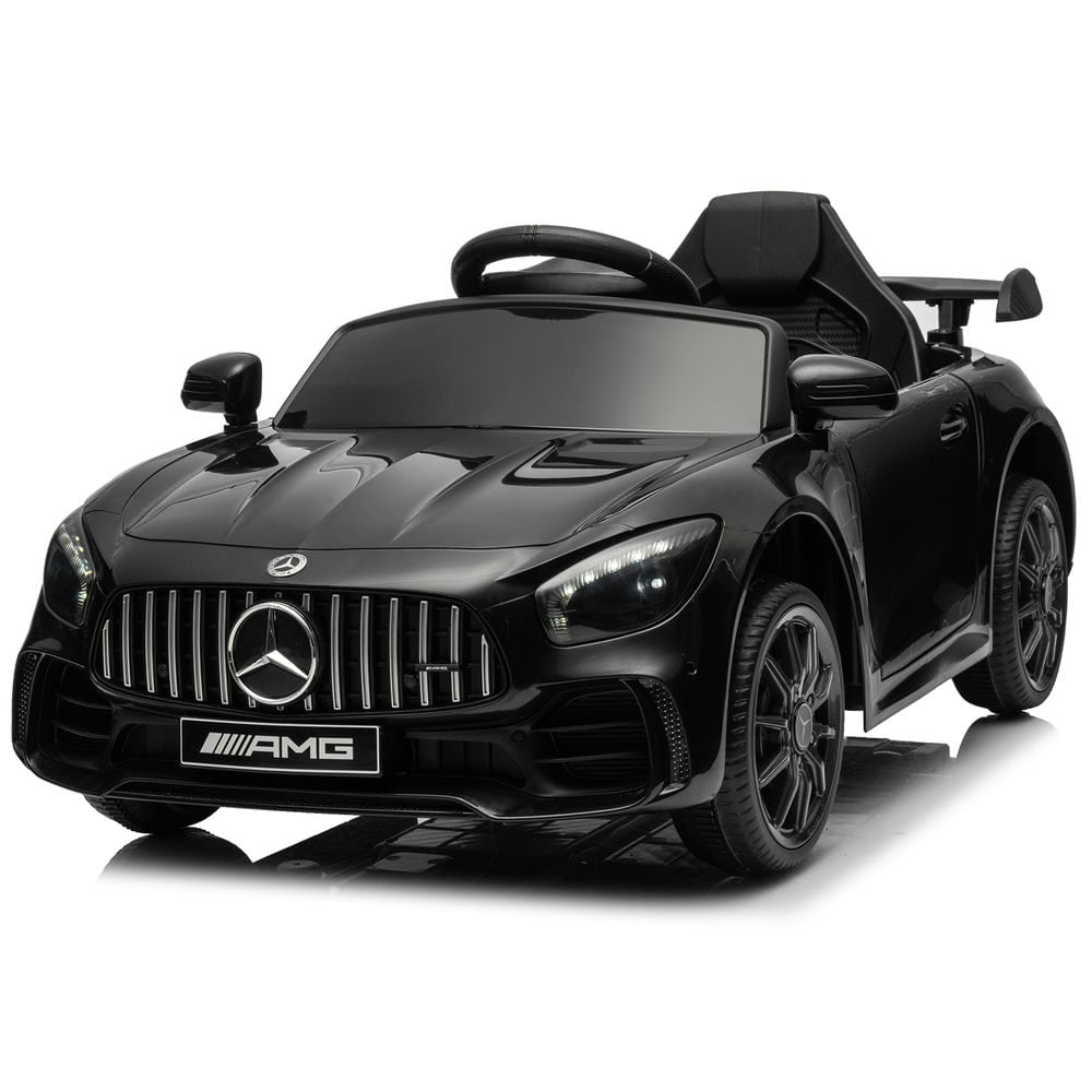 Spaco 12V Kids Ride On Car, Dual Drive Battery Toy Cars with Remote Control & LED Lights, Toy Cars for Kids, Black Spaco 12V Kids Ride On Car, Dual Drive Battery Toy Cars with Remote Control & LED Lights, Toy Cars for Kids, Black