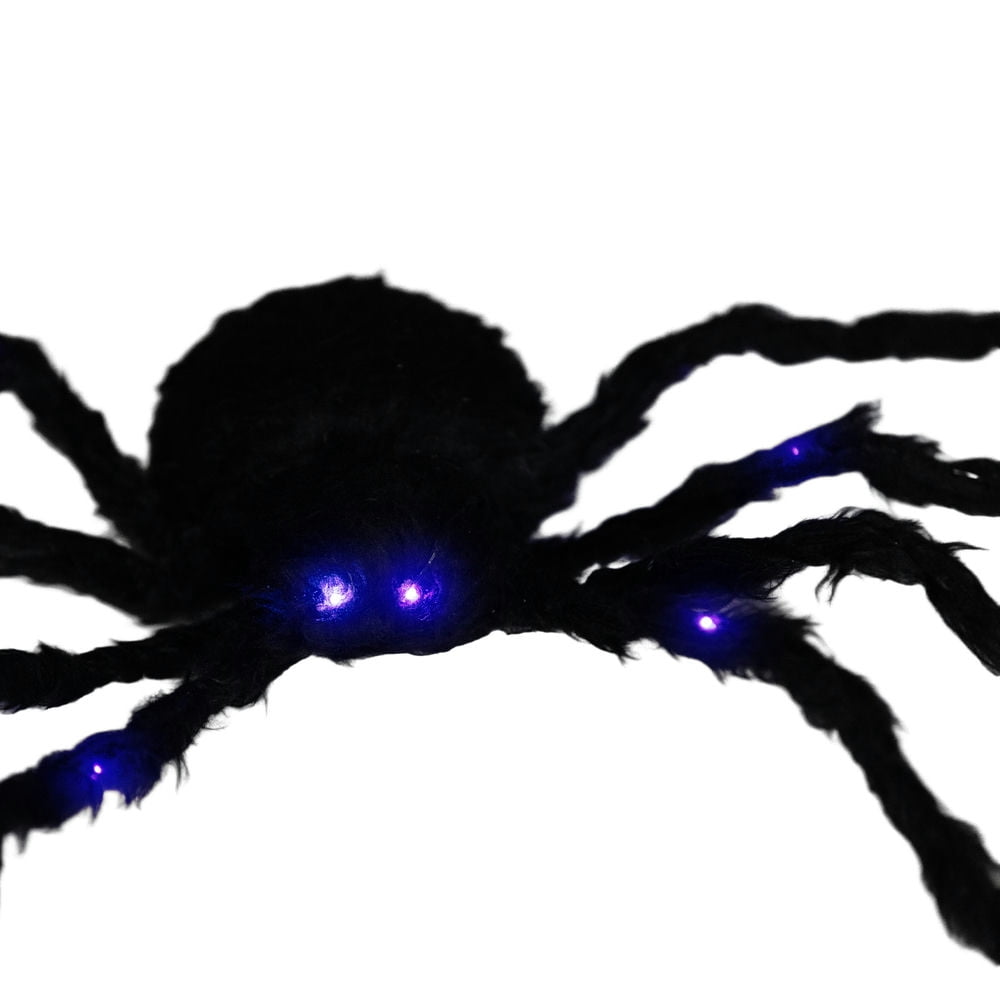 HOMCOM 3.25 Outdoor Halloween Decoration, Light-up Oversized Spider Halloween Prop With Light Up Bendable Legs main image 0