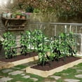 thumbnail image 1 of Spaco 3 Pack 60 inch Adjustable Tall Plant Support Trellis for Outdoor, Plant Support for Climbing Plants, Green, 1 of 11