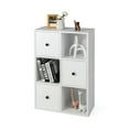 thumbnail image 1 of Spaco 3-Tier Bookshelf with Anti-toppling Device for Living Room-White, Tall Bookshelf, Shelves for Living Room, Home Office, Bedroom, Balcony, 1 of 12