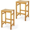 thumbnail image 1 of Spaco 30-Inch Height Bar Chair with Saddle Shaped Seat and Sturdy Footrest-Set of 2, Furniture Conversation Sets for Garden, Poolside, Backyard, 1 of 5