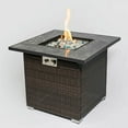thumbnail image 1 of Spaco 30" Square Propane Gas Fire Pit Table, 50000 BTU Fire Pit with Tile Tabletop, Fire Pit Table for Patio, Backyard, Brown, 1 of 12
