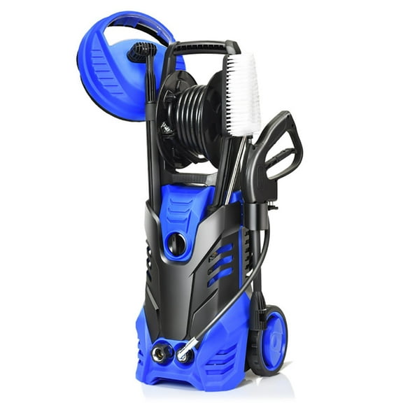 Spaco 3000 PSI Electric High Pressure Washer With Patio Cleaner -Blue, High Pressure Car Cleaner with Adjustable Spray Nozzles
