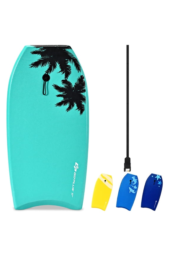 33 Inch/37 Inch/41 Inch Lightweight Super Surfing Bodyboard, Performance Fish Soft Top Surfboard for Kids and Adult