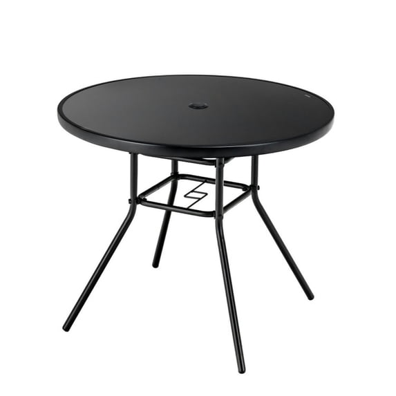 Spaco 34 Inch Patio Dining Table with 1.5 inch Umbrella Hole, Dining ...
