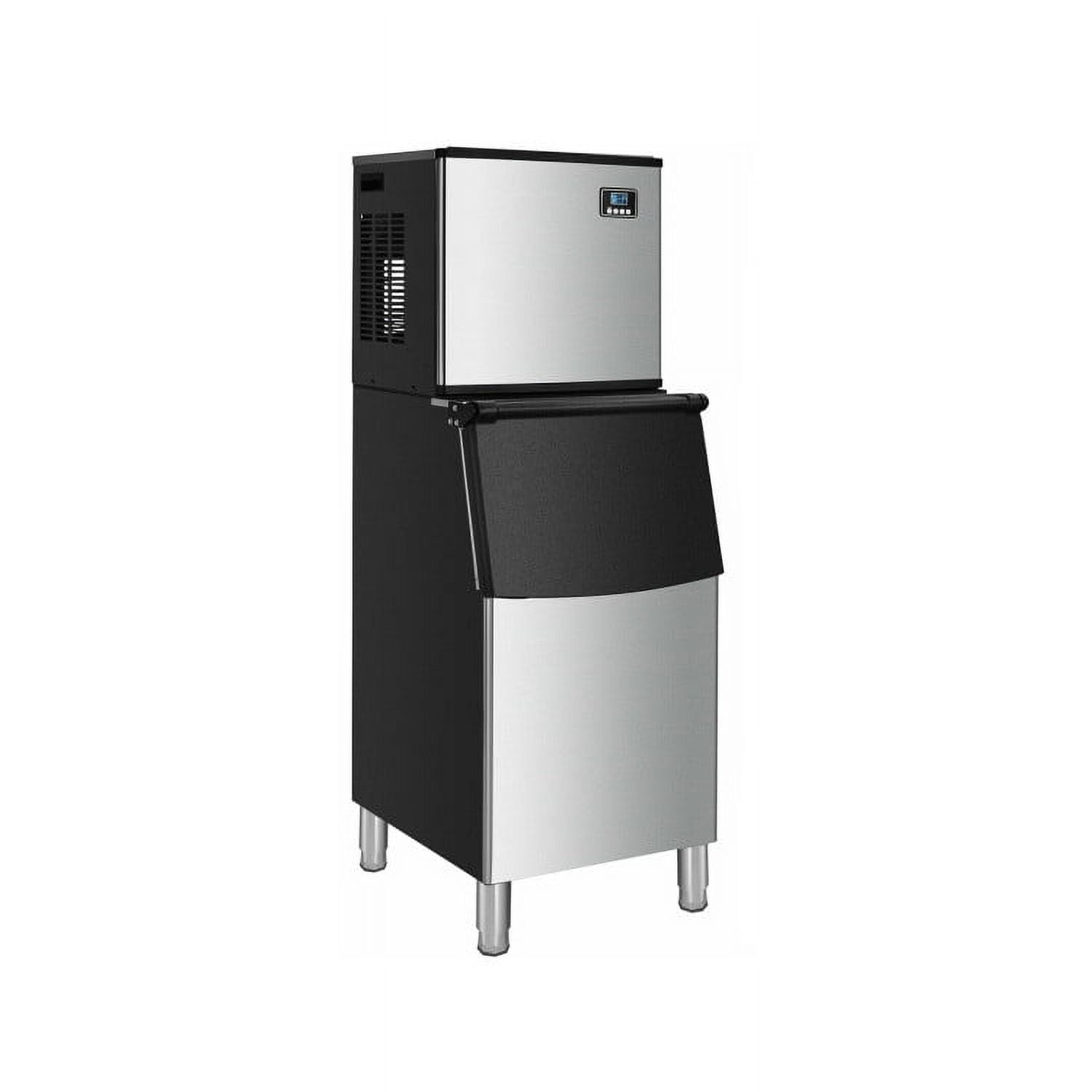 Spaco 353LBS/24H Split Commercial Ice Maker with 198 LBS Storage Bin, Commercial Ice Maker for Bar Cafe Restaurant Business