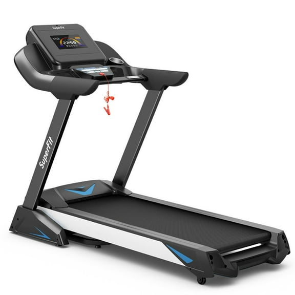 Spaco 4.75 HP Treadmill with APP and Auto Incline for Home and Apartment-Black, Home Fitness Equipment for Walking & Running, Cardio Exercise Machine, Preset and Adjustable Programs