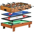 thumbnail image 1 of Spaco 4 In 1 Multi Game Hockey, Indoor Infinity Game Table, Air Hockey Table for Kids Indoor Play, Brown, 1 of 5