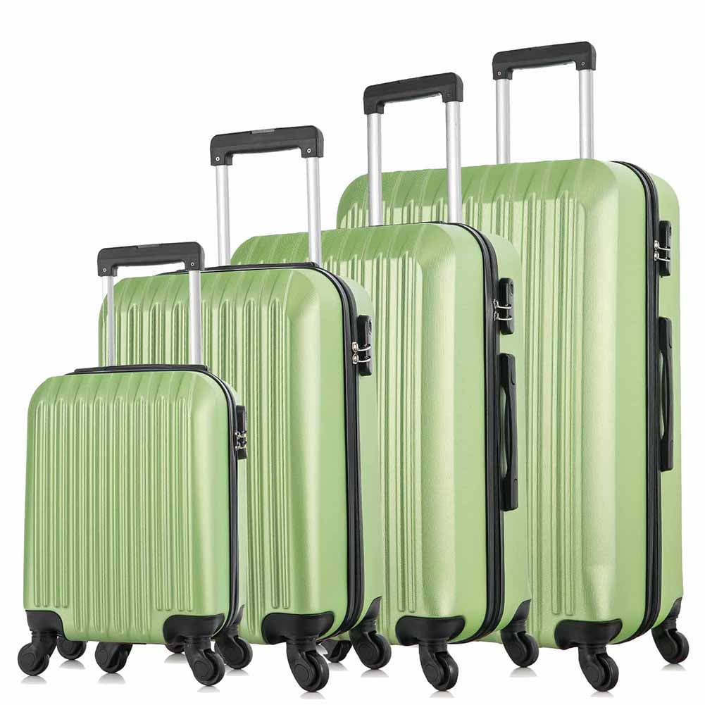 Spaco 4 Piece Set Luggage Sets Suitcase ABS Hardshell Lightweight Spinner Wheels, Luggage Set Clearance, Suitcase with Spinner Wheels(16/20/24/28 inch) Green Spaco 4 Piece Set Luggage Sets Suitcase ABS Hardshell Lightweight Spinner Wheels, Luggage Set Clearance, Suitcase with Spinner Wheels(16/20/24/28 inch) Green