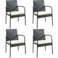 thumbnail image 1 of Spaco 4 Pieces Patio Wicker Rattan Dining Set with Comfy Cushions, Outdoor Patio Furniture for Garden, Backyard, Camping Furniture, 1 of 10