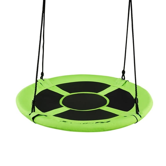Spaco 40 Inch Flying Saucer Tree Swing Indoor Outdoor Play Set-Green