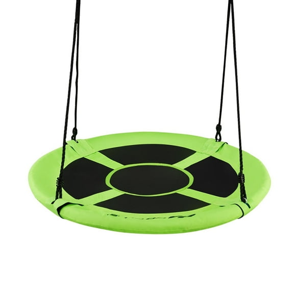 Spaco 40 Inch Flying Saucer Tree Swing Indoor Outdoor Play Set-Green