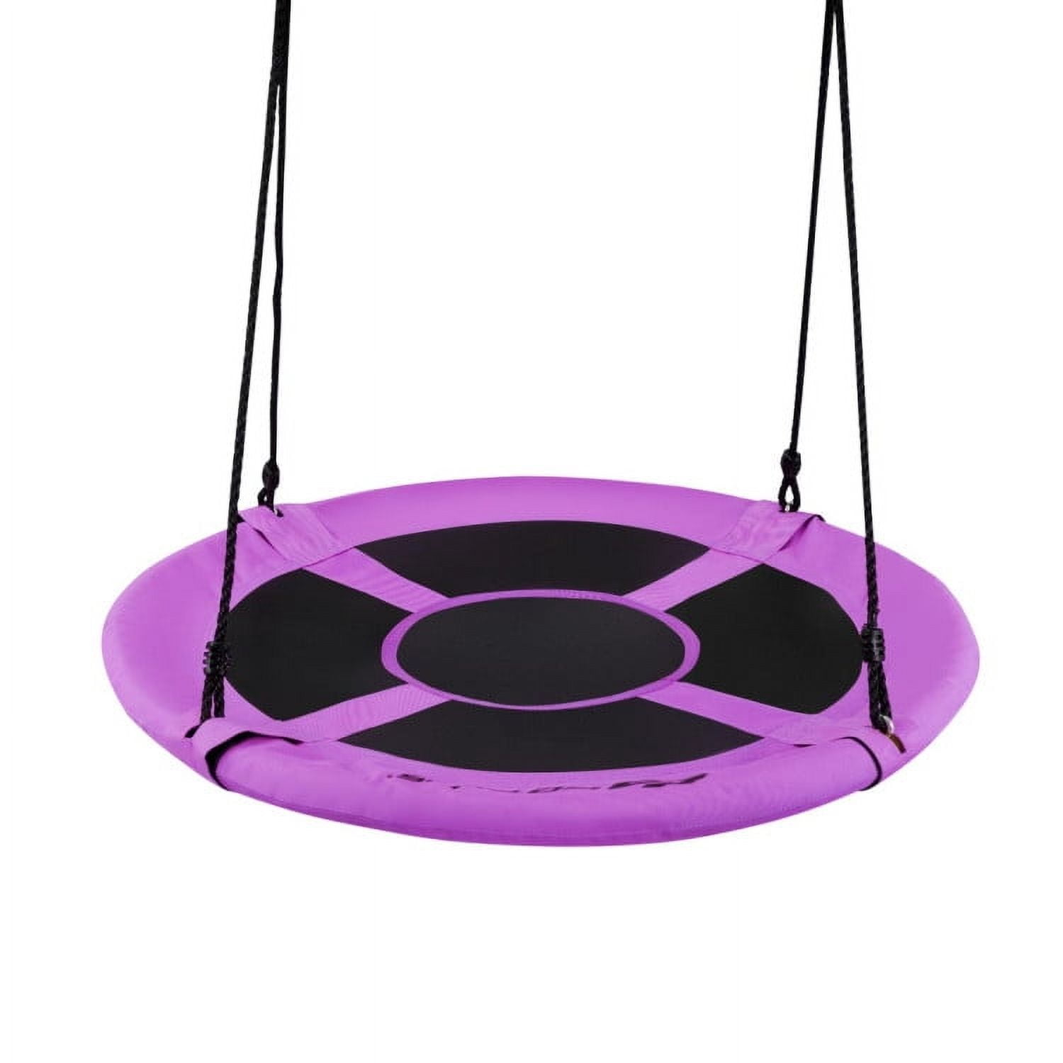 Spaco 40 Inch Flying Saucer Swing Tree Swing, Toddler Swing for Indoor Outdoor Play Set, Purple Spaco 40 Inch Flying Saucer Swing Tree Swing, Toddler Swing for Indoor Outdoor Play Set, Purple