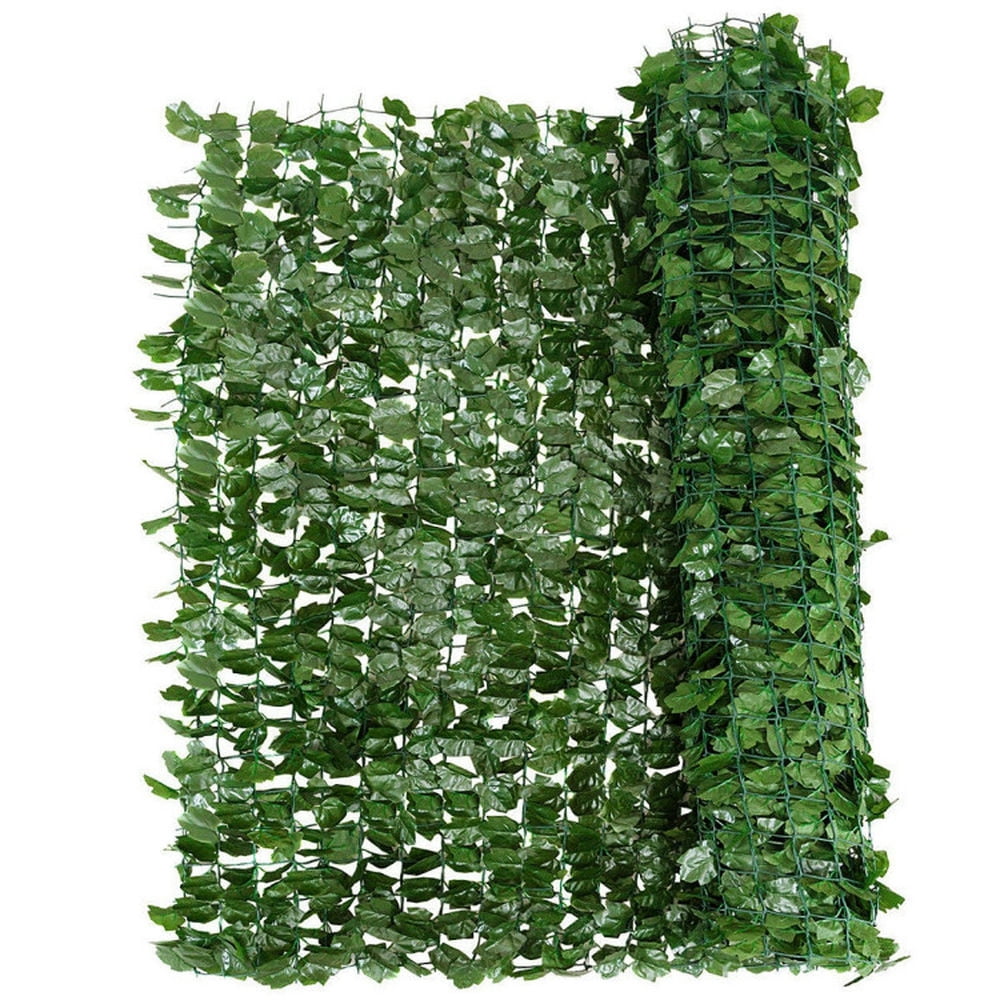 Spaco 40 x 95 inch Faux Ivy Leaf Decorative Privacy Fence, Privacy Fence with Tightly Attached Leaves, Simulated Green Vine Privacy Fence for Indoor and Outdoor, Green
