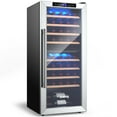 thumbnail image 1 of Spaco 43 Bottle Wine Cooler Refrigerator Dual Zone Temperature Control with 8 Shelves-Black, Digital Temperature Control Compressor Wine Cellar, Fast Cooling Low Noise No Fog, 1 of 8