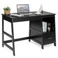 thumbnail image 1 of Spaco 47.5 Inch Modern Home Computer Desk with 2 Storage Drawers-Black, Office Desk, Gaming Computer Desks for Study,Working,Writing, 1 of 12