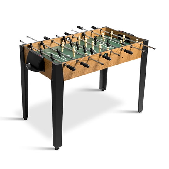 Spaco 48" Competition Sized Home Recreation Wooden Foosball Table, Wooden Foosball Table, Infinity Game Table for Indoor, Brown