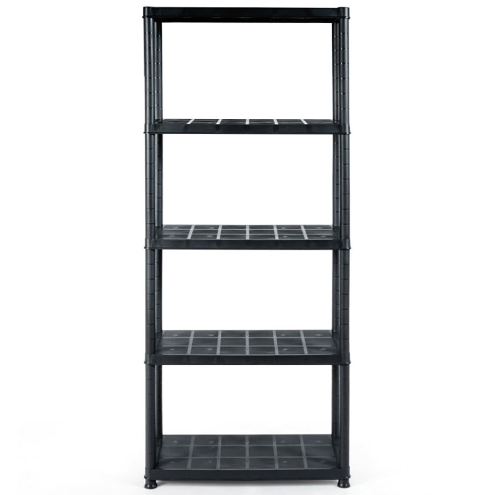 Spaco 5-Tier Storage Shelving Freestanding Heavy Duty Rack, Standing Storage Shelf Units for Laundry Bathroom Kitchen Pantry Closet