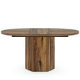 thumbnail image 1 of Spaco 55" Conference Table, Oval Rustic Meeting Table For 6 People, Table for Indoor as Home Office, Brown, 1 of 4