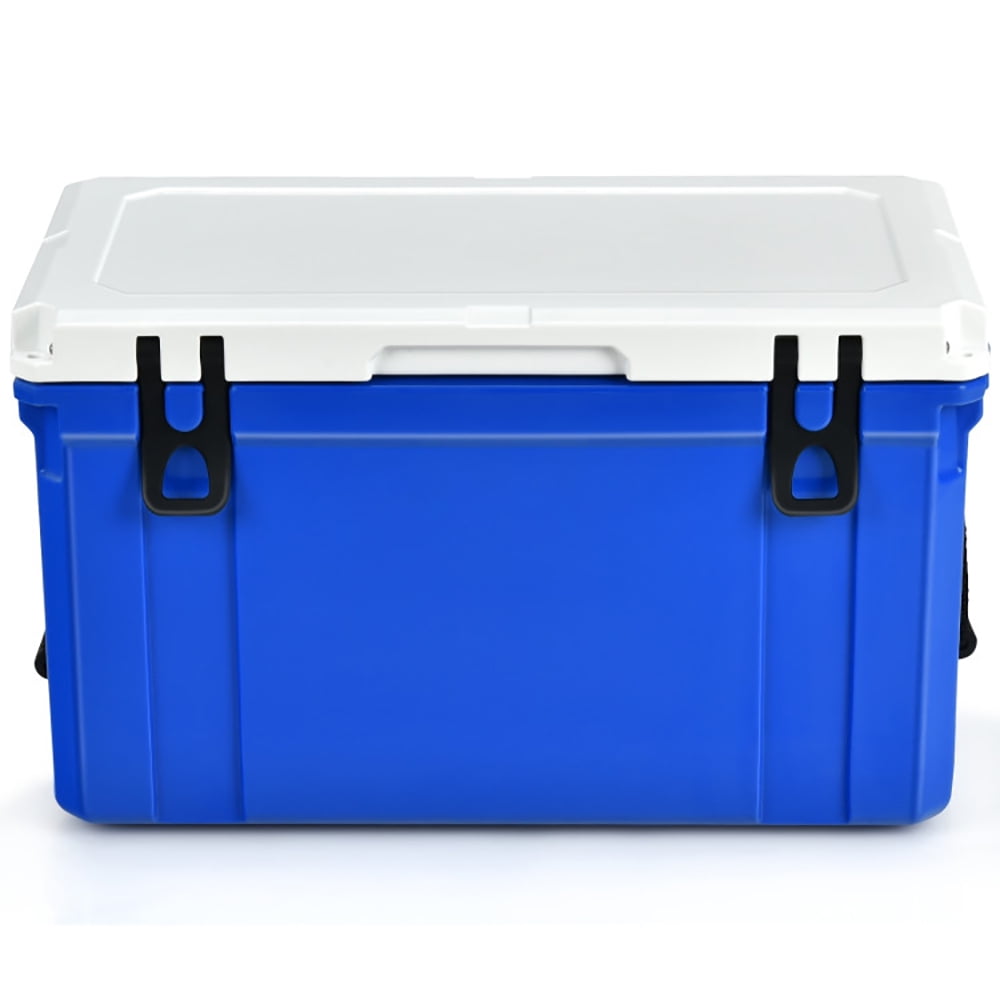Spaco 58 Quart Leak-Proof Portable Cooler Ice Box for Camping-Blue, Quart Portable Freezer Electric Cooler Car Refrigerator with Dual Zone