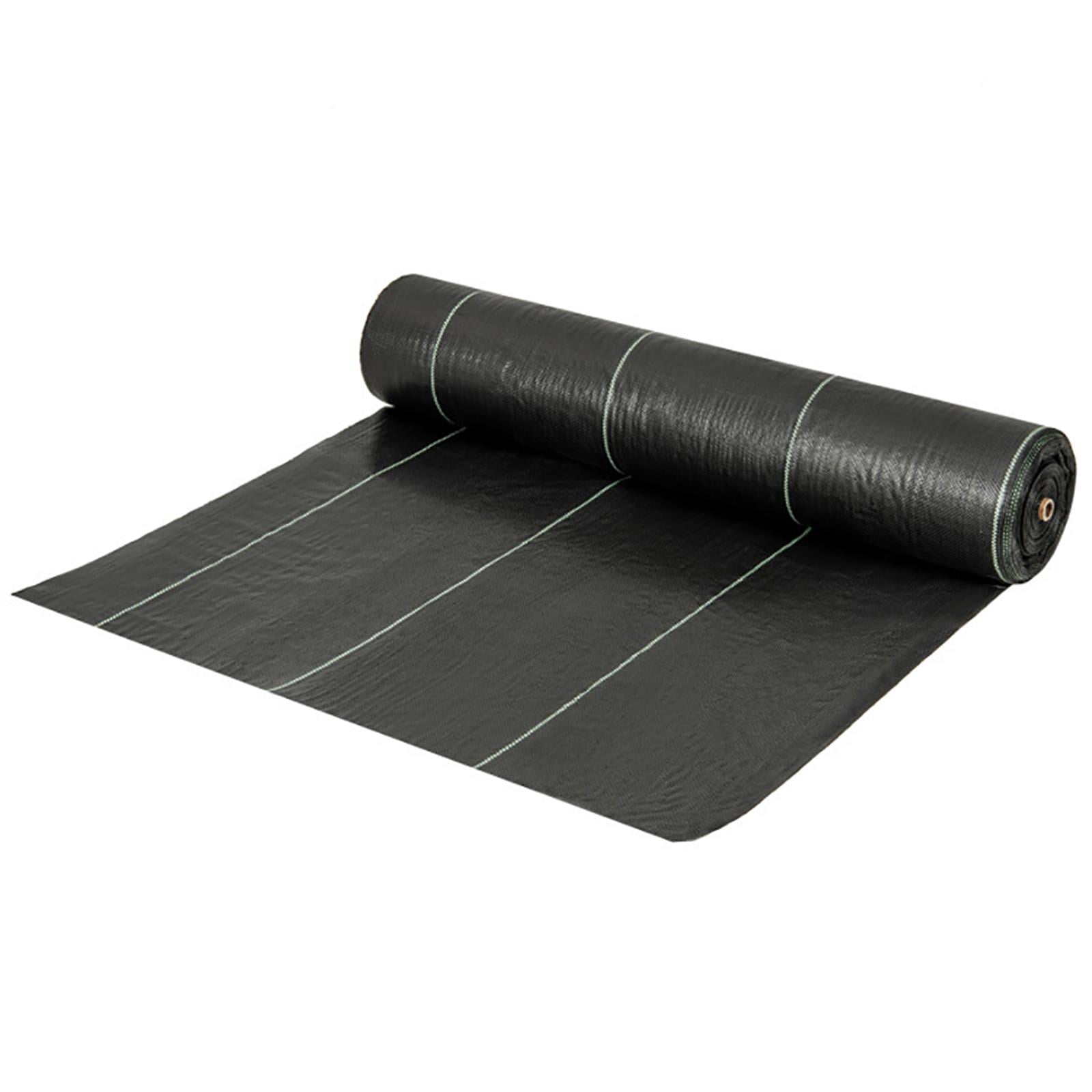 Spaco 6.5 x 330 ft Weed Barrier Landscape Fabric Heavy Duty, Weed Block Gardening Ground Cover Mat, Weed Control Garden Cloth, Black