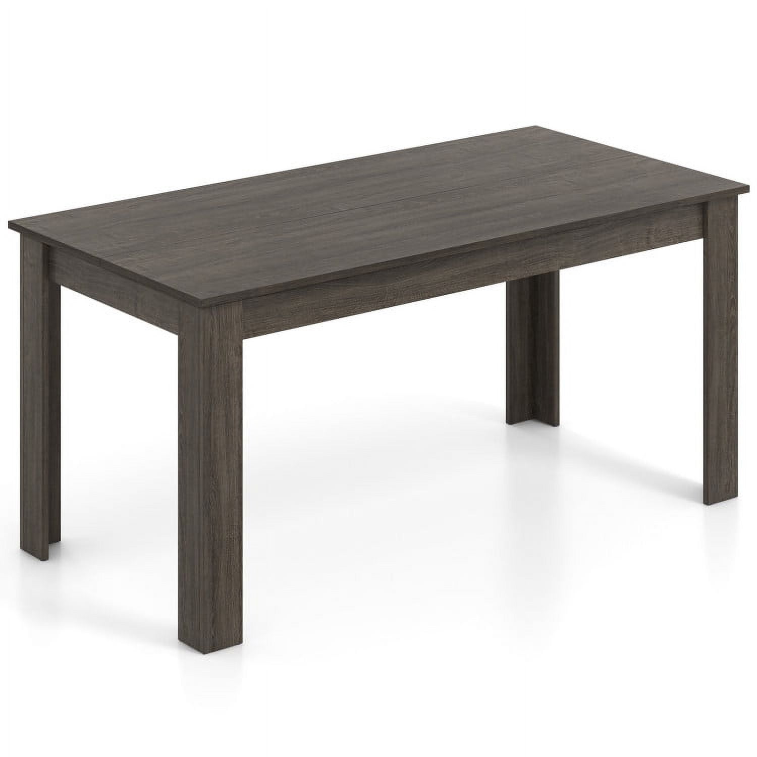 Spaco 63 Inch Rectangular Modern Dining Kitchen Table-Gray, Counter ...