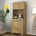 thumbnail image 1 of Spaco 67'' Tall Pantry Buffet Cabinet Freestanding Hutch Cupboard for Home, Kitchen,Tall Freestanding Liquor Cabinet Bar for Kitchen, Dining Room, 1 of 12