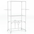 thumbnail image 1 of Spaco 68.5 Inches Foldable Aluminum Laundry Rack with Hanging Rods and Drying Shelves-White, Drying Rack for Clothing for Easy Storage, 1 of 8