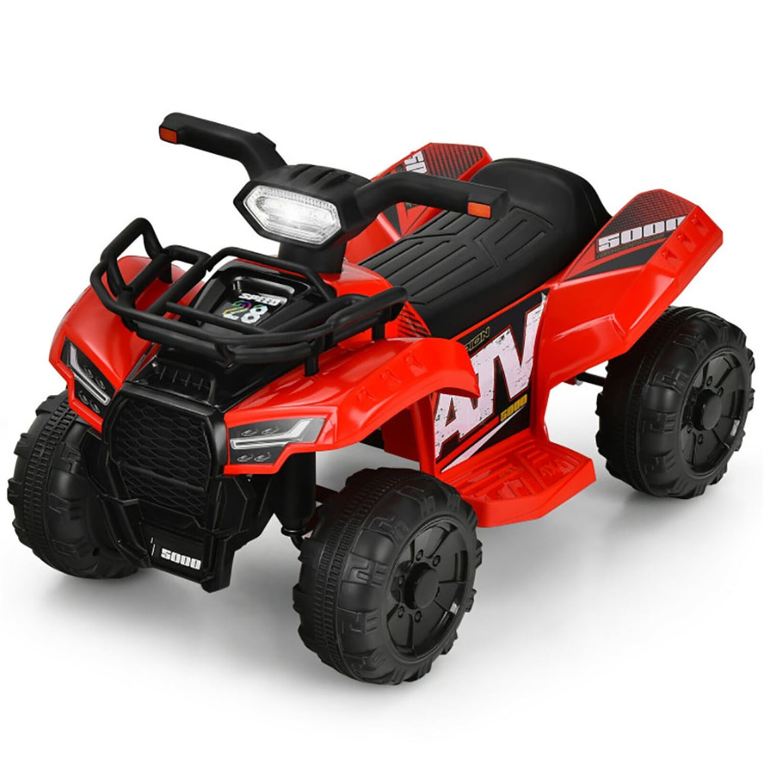 SPACO 6V Battery Powered Ride On ATV 4 Wheeler Quad, Red (Kid's) SPACO 6V Battery Powered Ride On ATV 4 Wheeler Quad, Red (Kid's)