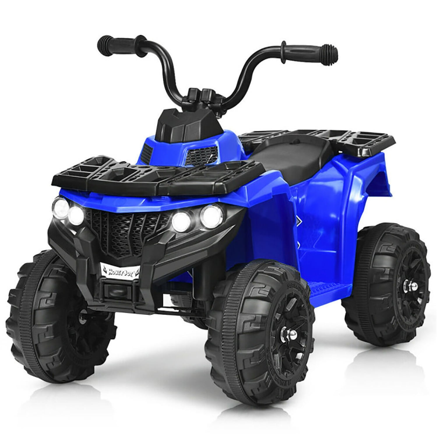 Spaco 6V Battery Powered Kids Ride On ATV 4-Wheeler Quad, Toddler Ride On Toy wite MP3 & LED Headlight, Blue Spaco 6V Battery Powered Kids Ride On ATV 4-Wheeler Quad, Toddler Ride On Toy wite MP3 & LED Headlight, Blue