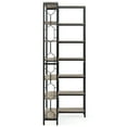 thumbnail image 1 of Spaco 7-Tier Corner Bookshelf, Industrial Corner Etagere Bookcase, Corner Shelf, Gray, 1 of 4