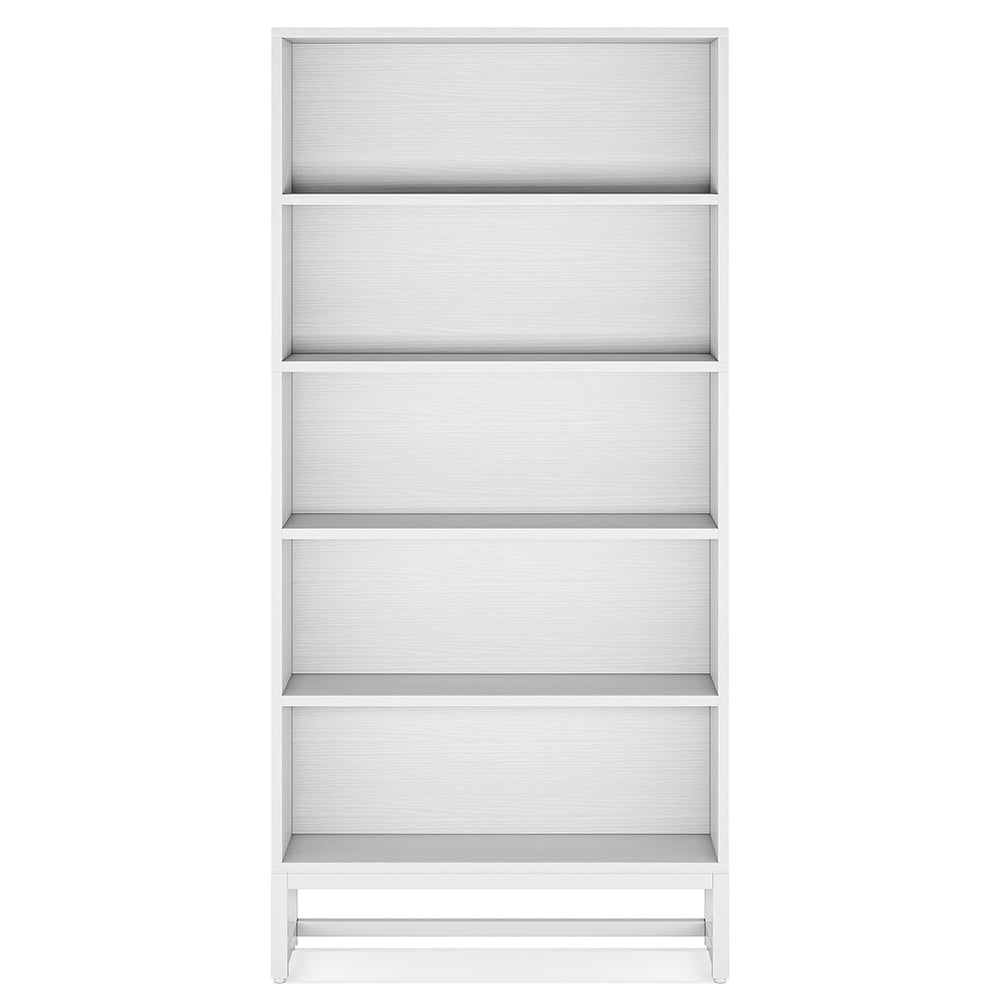 Spaco 70.8" Bookcase, Large Bookshelf Organizer with 5-Tier Storage Shelves, Bookshelf for Indoor, White