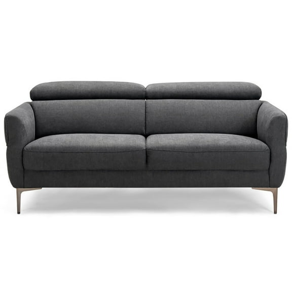Spaco 72.5 Inch Modern Fabric Loveseat Sofa Couch with Adjustable Headrest, Sectional Sofa Couch Living Room Sleeper Set