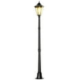 thumbnail image 1 of Spaco 76.5" Solar Lamp Post Light, Dusk to Dawn Vintage Style Street Light, Aluminum Solar Powdered Lamp, PIR Motion Sensor for Outdoor as Garden, Lawn, Pathway, Driveway, Black, 1 of 1