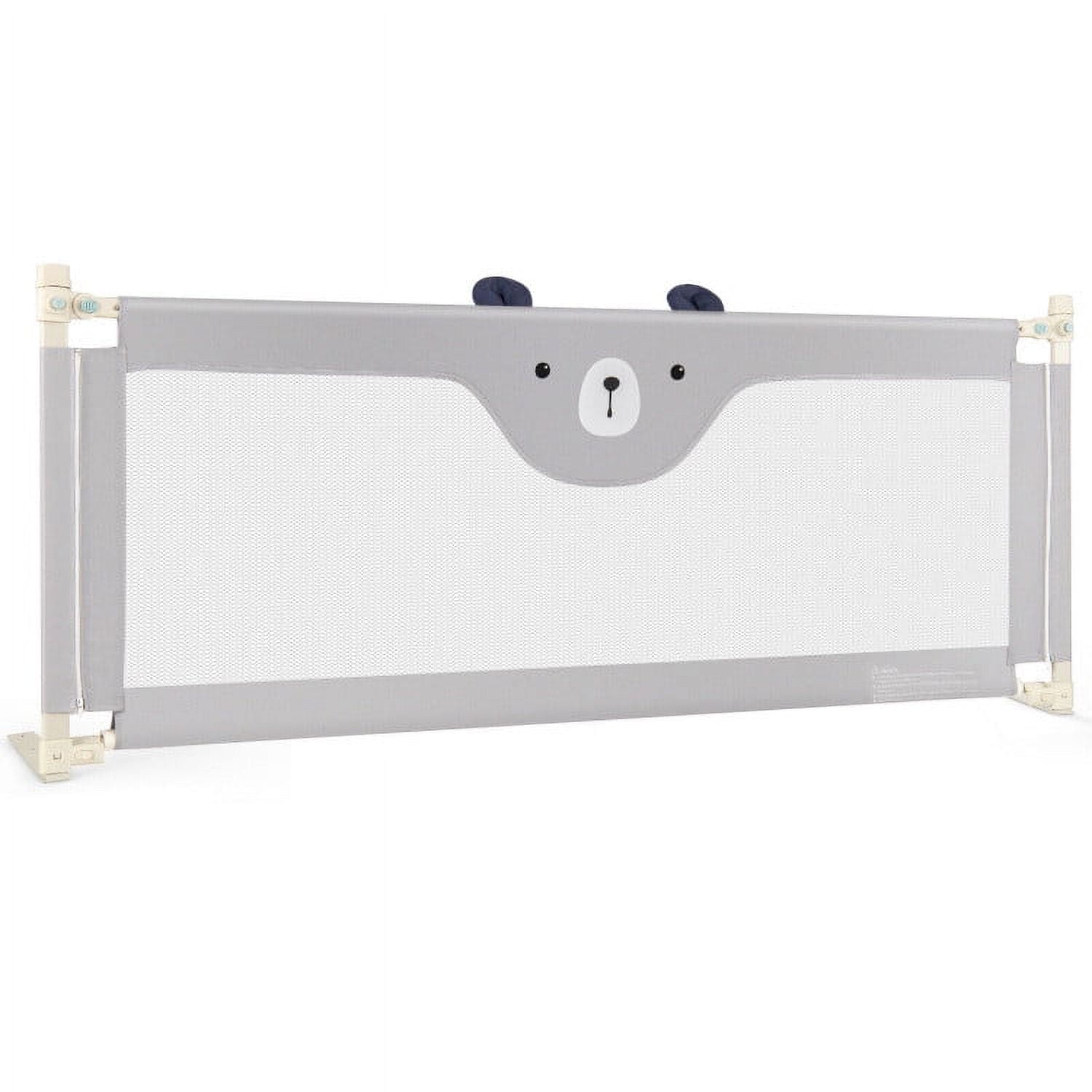 Spaco 77 inch Vertical Lifting Baby Bedrail Guard with Lock, Toddler Bed Rail, Bed Rail for Toddlers, Bed Rail for Queen, King, Twin, and Bunk Size Beds, Gray Spaco 77 inch Vertical Lifting Baby Bedrail Guard with Lock, Toddler Bed Rail, Bed Rail for Toddlers, Bed Rail for Queen, King, Twin, and Bunk Size Beds, Gray