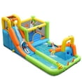 thumbnail image 1 of Spaco 8 in 1 Inflatable Water Slide Park Bounce House Without Blower, Jumping Castle Family Backyard Bouncy Castle, Durable Sewn with Extra Thick Material, Idea for Kids, 1 of 9