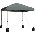 thumbnail image 1 of Spaco 8’x8' Outdoor Pop up Canopy Tent w/Roller Bag-Gray, Party Tent for Outside Party Waterproof Canopy Wedding Tent BBQ Shelter, 1 of 9