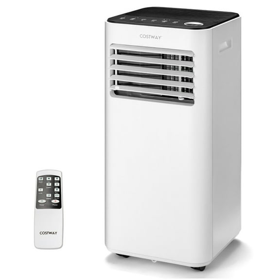 Spaco 8000 BTU Portable Air Conditioner with Fan and Dehumidifier Mode-White, Small Air Conditioner Portable with Built-in Dehumidifier