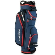 Spaco 9.5 Inch Golf Cart Bag with 14 Way Full-Length Dividers Top Organizer, Golf Cart Bag for Outdoor, Golf Bags for Men & Women, Navy
