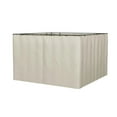 thumbnail image 1 of Spaco 9.84' x 11.8' Shade Sidewall Set with Hooks/C-Rings, Shade Sidewall Set with Convenient Dual-Zipper & Secure Strap Design, Shade for Outdoor as Garden, Patio, Beige, 1 of 16
