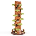 thumbnail image 1 of Spaco 90.5 Inch Tall Multifunctional Cat Tree with Private Condos, Cat Tree for Indoor Cats, Brown, 1 of 11