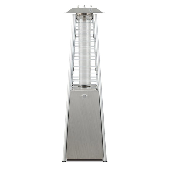 Spaco 9500 BTU Portable Stainless Steel Tabletop Patio Heater with Glass Tube, Patio Heater, Outdoor Heater for Home and Residential