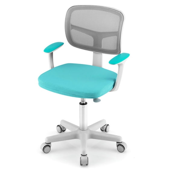 Spaco Adjustable Desk Chair with Auto Brake Casters for Kids-Turquoise, Kids Couch for Kids