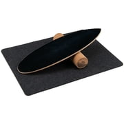 Spaco Balance Board Trainer for Core Strength-Black, Balance Board Trainer, Wooden Balancing Board with Workout Guide to Exercise and Build Core Stability